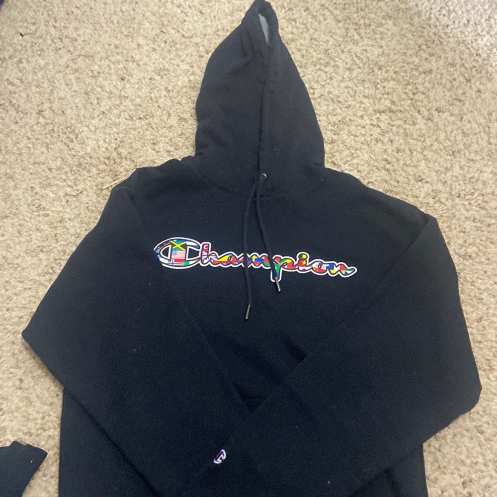 Black champion small hoodie
